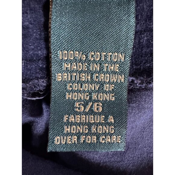 Express EXP Jeans Vintage Womens Cotton Velvet Skirt Navy Size 5/6 - Picture 6 of 15